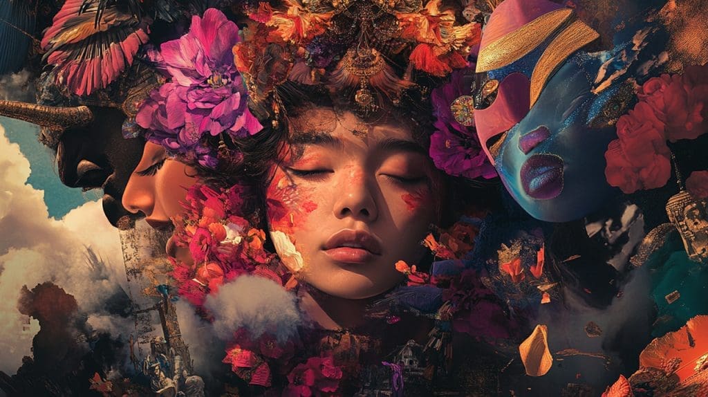 Expressive imagery showcasing vivid, emotionally engaging scenes enriched by hidden cultural and historical symbols, emphasizing powerful storytelling and emotional connections.