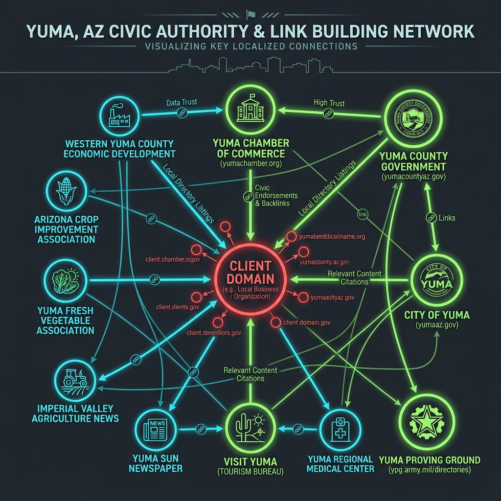 Yuma Local Link Network and community authority graphs