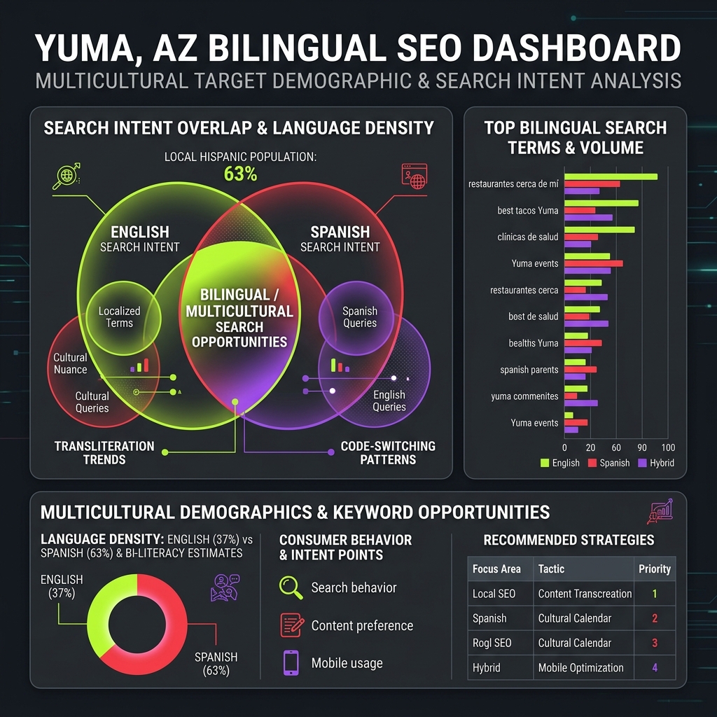 Yuma Multicultural search targeting demographics and linguistic search preferences